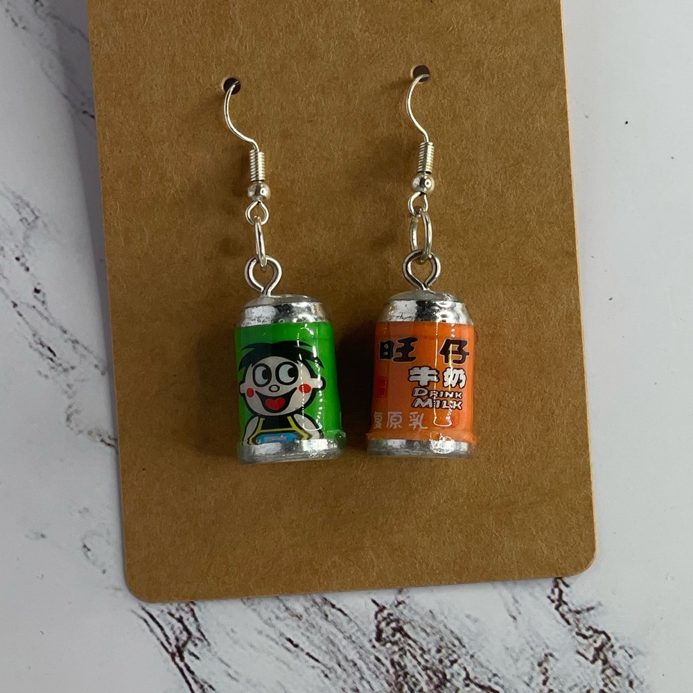 Handmade resin earrings | soda can earrings